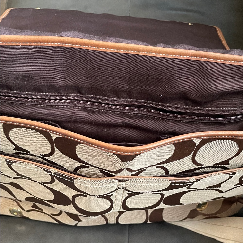 Coach Signature Messenger Bag with Colorful Accents - Picture 9 of 16